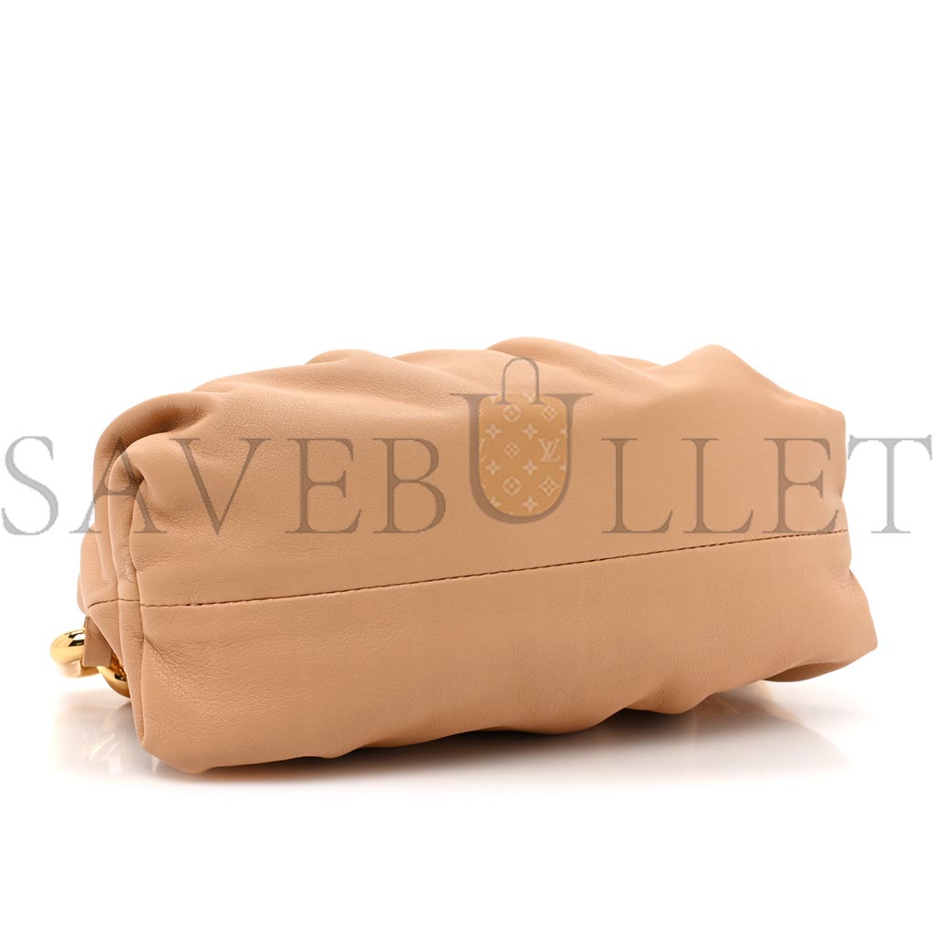 BOTTEGA VENETA CALFSKIN TEEN CHAIN POUCH ALMOND (25*13*10cm) BOTTEGA VENETA CALFSKIN TEEN CHAIN POUCH ALMOND (25*13*10cm)