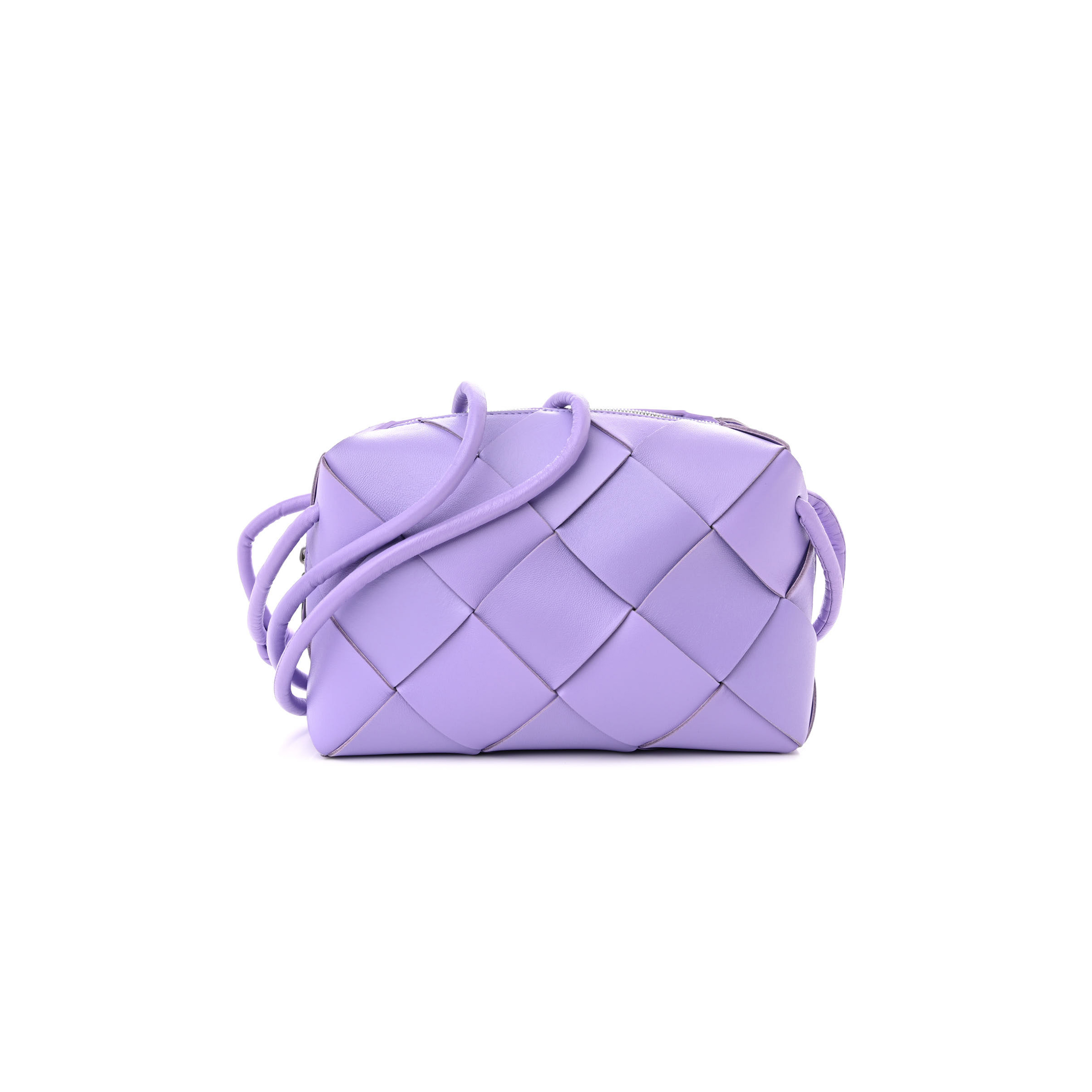 BOTTEGA VENETA LAMBSKIN MAXI INTRECCIATO SMALL CASSETTE CAMERA BAG WISTERIA (22*17*7cm) BOTTEGA VENETA LAMBSKIN MAXI INTRECCIATO SMALL CASSETTE CAMERA BAG WISTERIA (22*17*7cm)