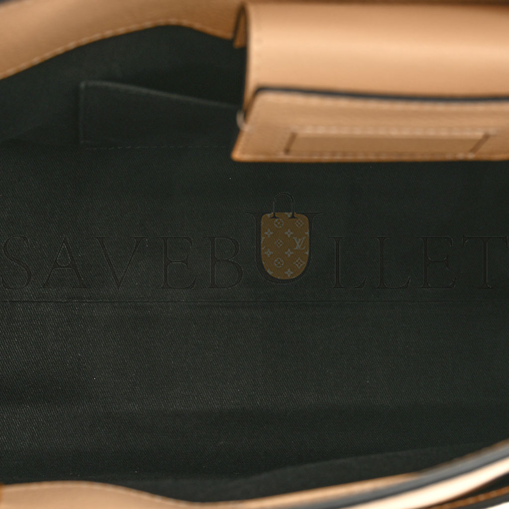 VERSACE GRAINED CALFSKIN LARGE VIRTUS TOP HANDLE SHOULDER BAG BEIGE (32x26x14cm) VERSACE GRAINED CALFSKIN LARGE VIRTUS TOP HANDLE SHOULDER BAG BEIGE (32x26x14cm)