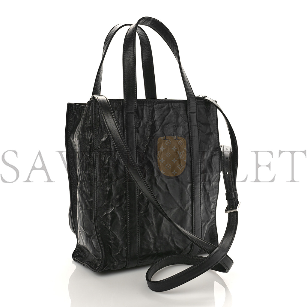 PRADA NAPPA MINI ANTIQUE ROSETTE FLOWER TOTE BAG BLACK (24*22*10cm) PRADA NAPPA MINI ANTIQUE ROSETTE FLOWER TOTE BAG BLACK (24*22*10cm)