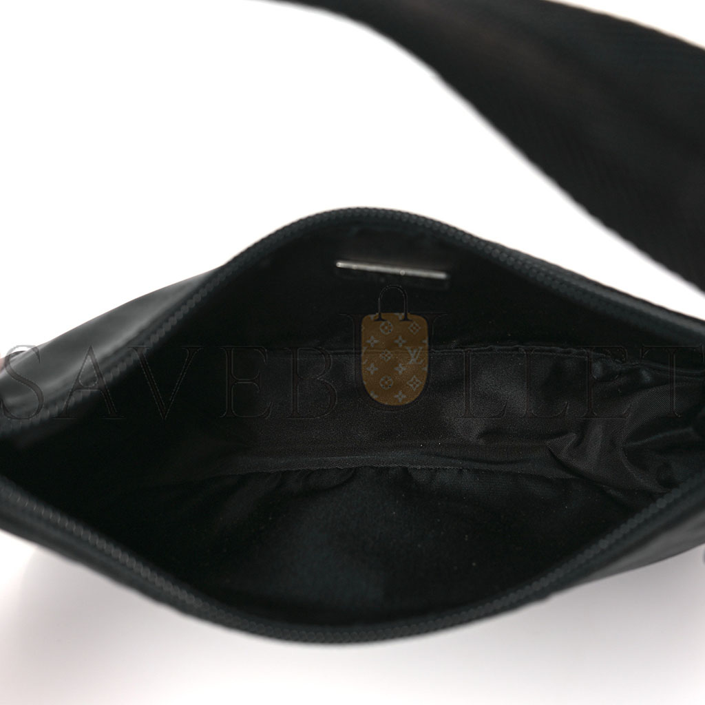PRADA TESSUTO NYLON SPORT MINI SHOULDER BAG BLACK (22*17*6cm) PRADA TESSUTO NYLON SPORT MINI SHOULDER BAG BLACK (22*17*6cm)