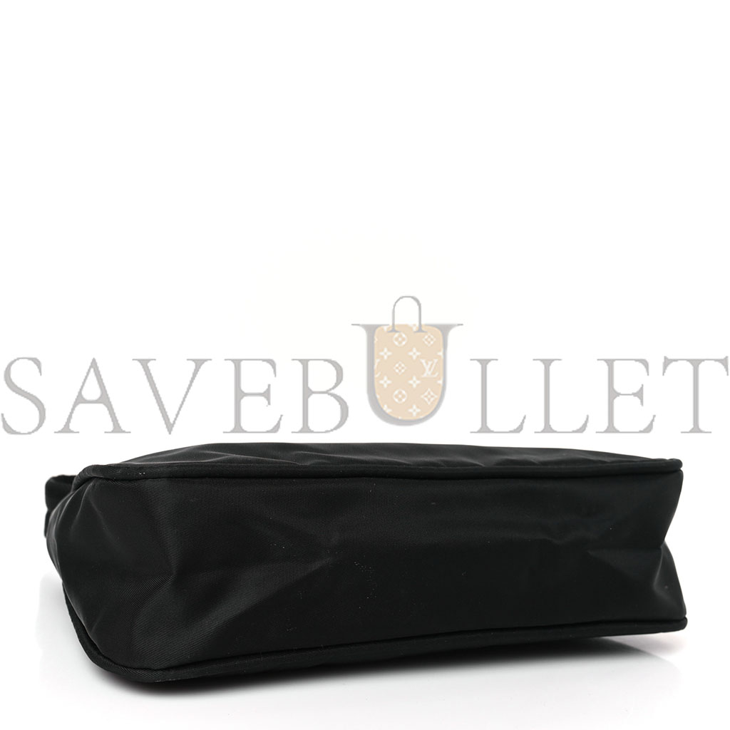 PRADA TESSUTO NYLON SPORT MINI SHOULDER BAG BLACK (22*17*6cm) PRADA TESSUTO NYLON SPORT MINI SHOULDER BAG BLACK (22*17*6cm)
