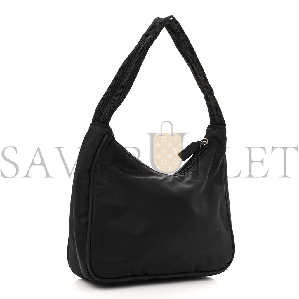 PRADA TESSUTO NYLON SPORT MINI SHOULDER BAG BLACK (20*18*6cm) PRADA TESSUTO NYLON SPORT MINI SHOULDER BAG BLACK (20*18*6cm)