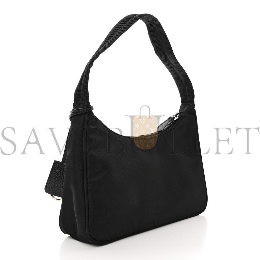PRADA TESSUTO NYLON MINI RE-EDITION 2000 BAG BLACK (22*16*6cm) PRADA TESSUTO NYLON MINI RE-EDITION 2000 BAG BLACK (22*16*6cm)
