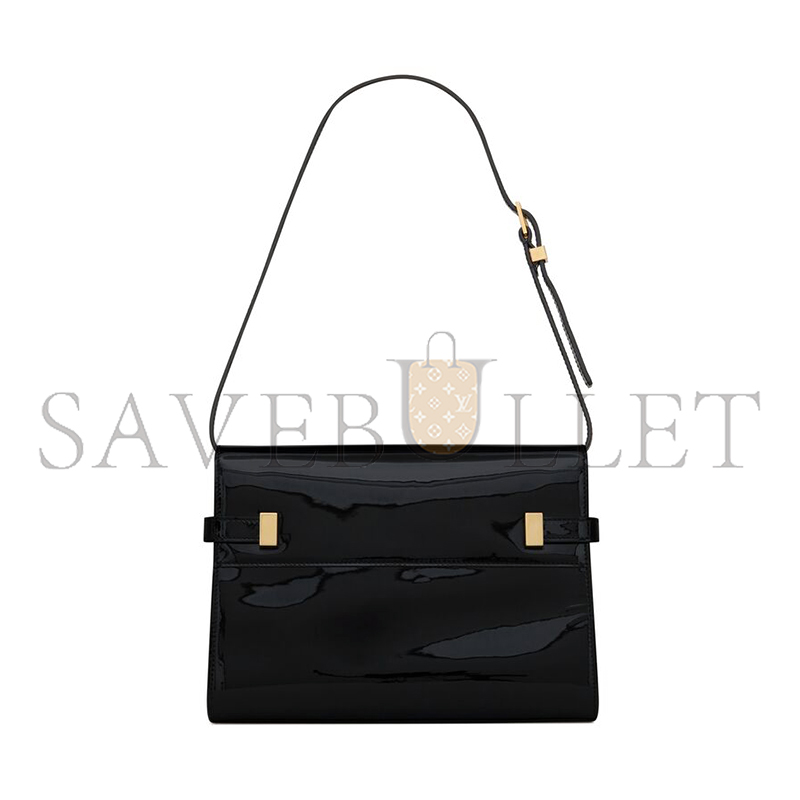 YSL MANHATTAN SMALL IN PATENT LEATHER 675626B870J1000 (24*17.5*6cm)