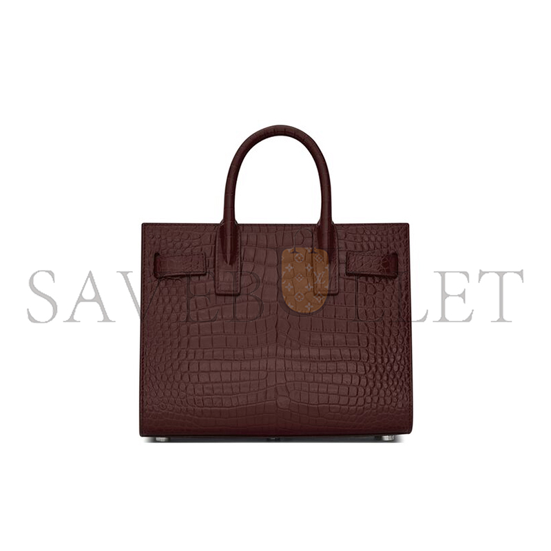 YSL SAC DE JOUR IN CROCODILE-EMBOSSED LEATHER-NANO 392035DND1N6475 (22*18*10.5cm)