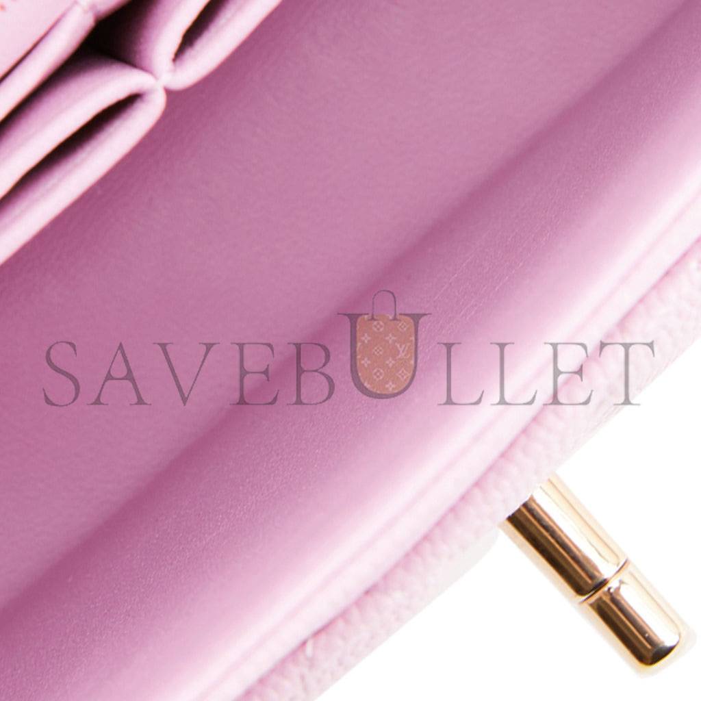 CHANEL MEDIUM CLASSIC DOUBLE FLAP BAG ROSE CLAIR CAVIAR LIGHT GOLD HARDWARE (25*15*7cm) CHANEL MEDIUM CLASSIC DOUBLE FLAP BAG ROSE CLAIR CAVIAR LIGHT GOLD HARDWARE (25*15*7cm)
