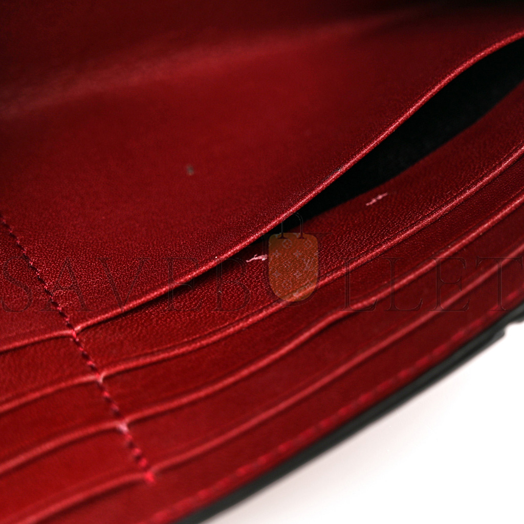 LOEWE CALFSKIN PUZZLE CONTINENTAL WALLET WINE GARNET (19*10*3cm) LOEWE CALFSKIN PUZZLE CONTINENTAL WALLET WINE GARNET (19*10*3cm)
