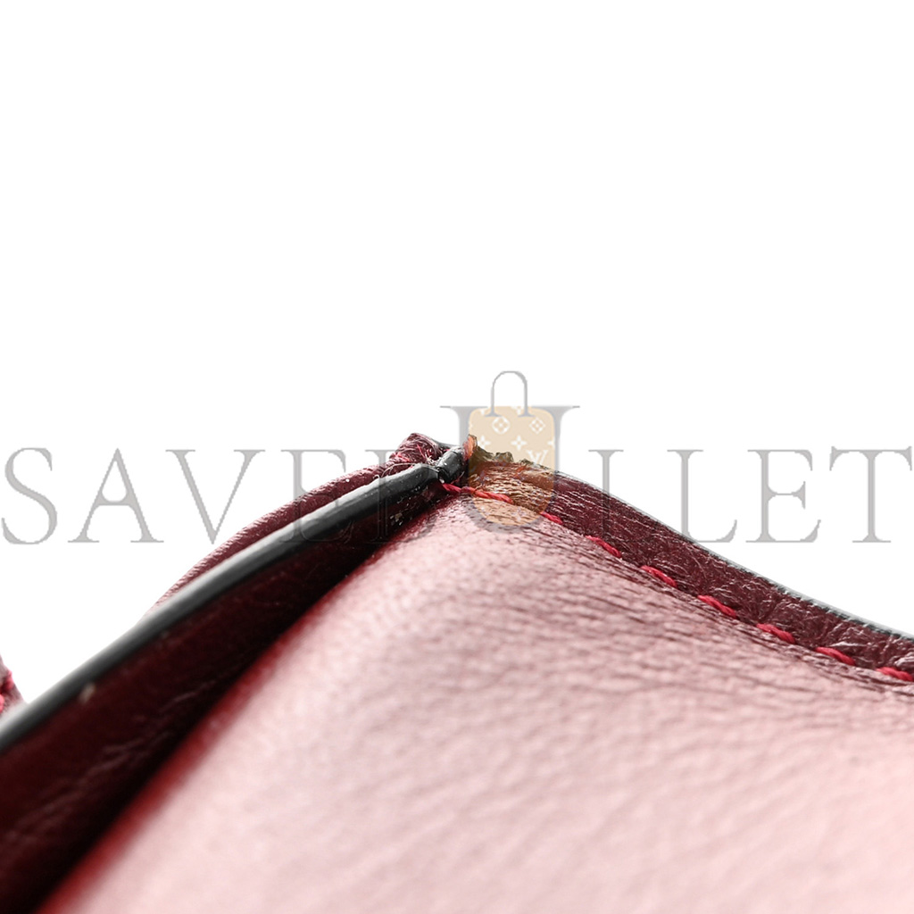 LOEWE CALFSKIN PUZZLE CONTINENTAL WALLET WINE GARNET (19*10*3cm) LOEWE CALFSKIN PUZZLE CONTINENTAL WALLET WINE GARNET (19*10*3cm)