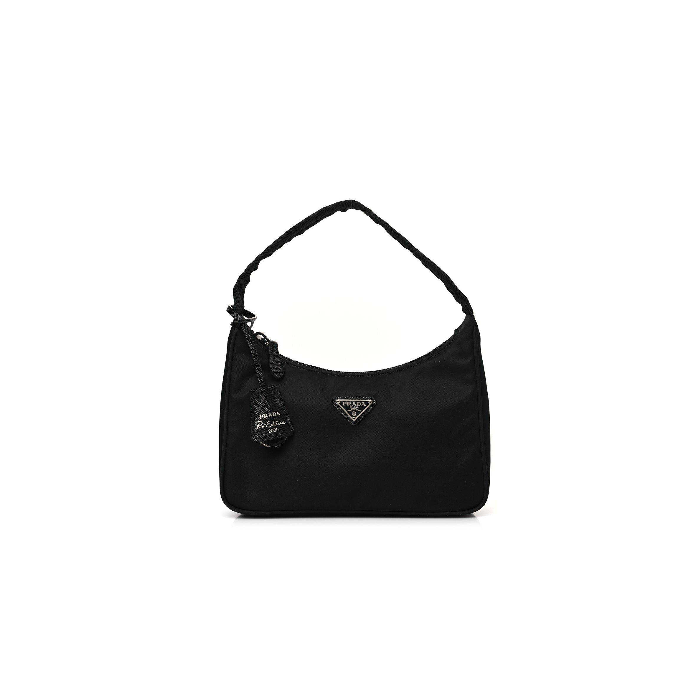 PRADA TESSUTO NYLON MINI RE-EDITION 2000 BAG BLACK (23*17*5cm) PRADA TESSUTO NYLON MINI RE-EDITION 2000 BAG BLACK (23*17*5cm)