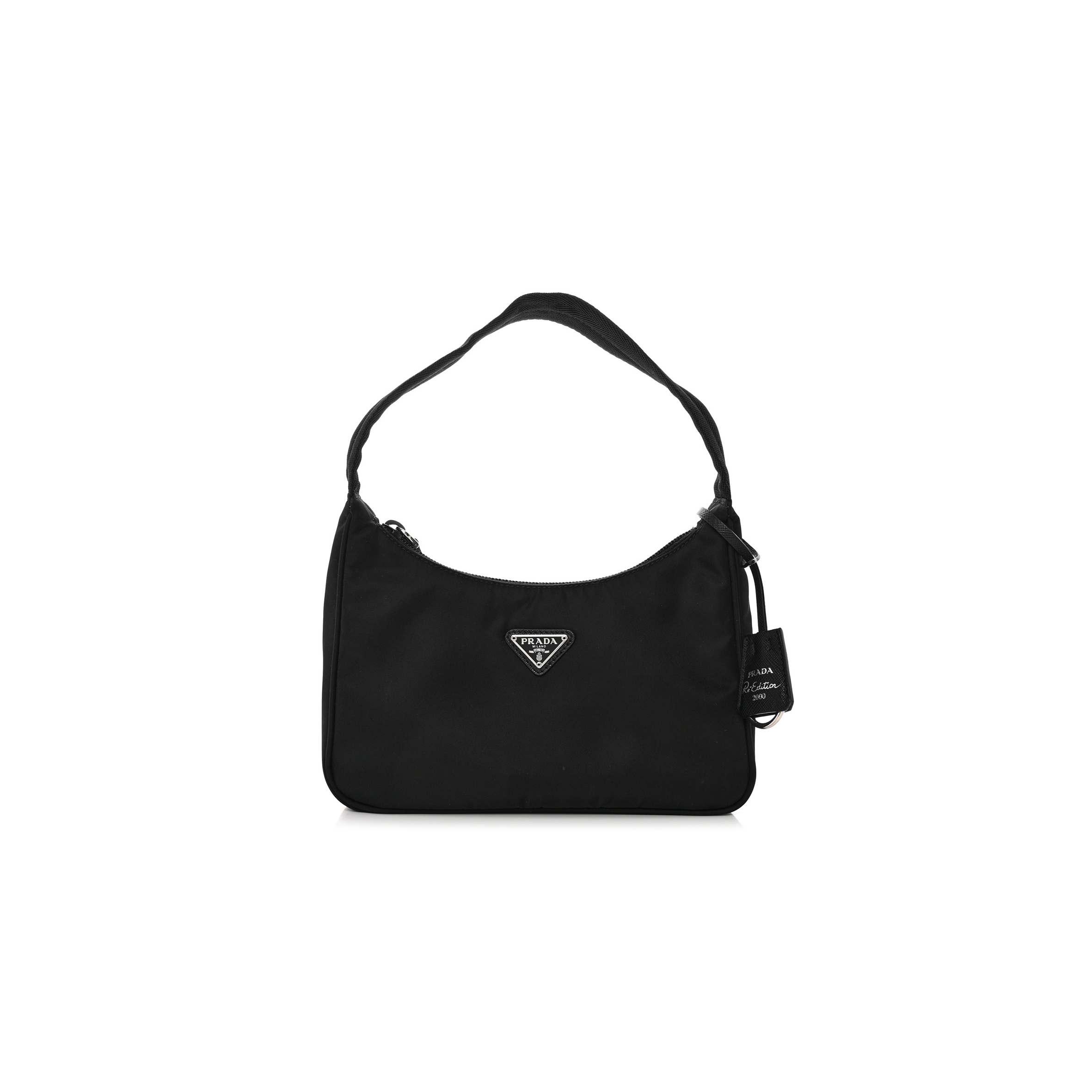 PRADA TESSUTO NYLON MINI RE-EDITION 2000 BAG BLACK (22*16*6cm) PRADA TESSUTO NYLON MINI RE-EDITION 2000 BAG BLACK (22*16*6cm)