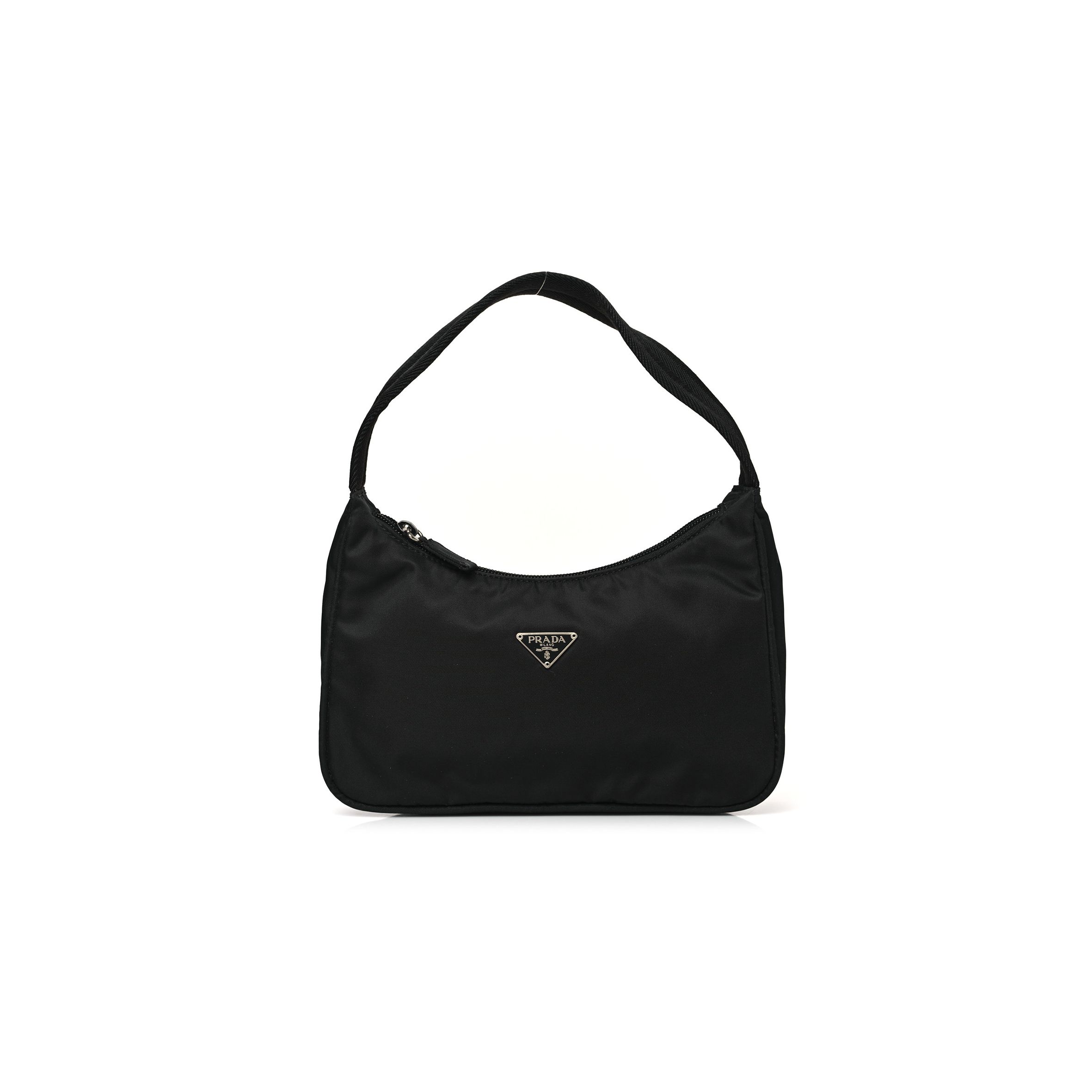 PRADA TESSUTO NYLON SPORT MINI SHOULDER BAG BLACK (22*17*6cm) PRADA TESSUTO NYLON SPORT MINI SHOULDER BAG BLACK (22*17*6cm)