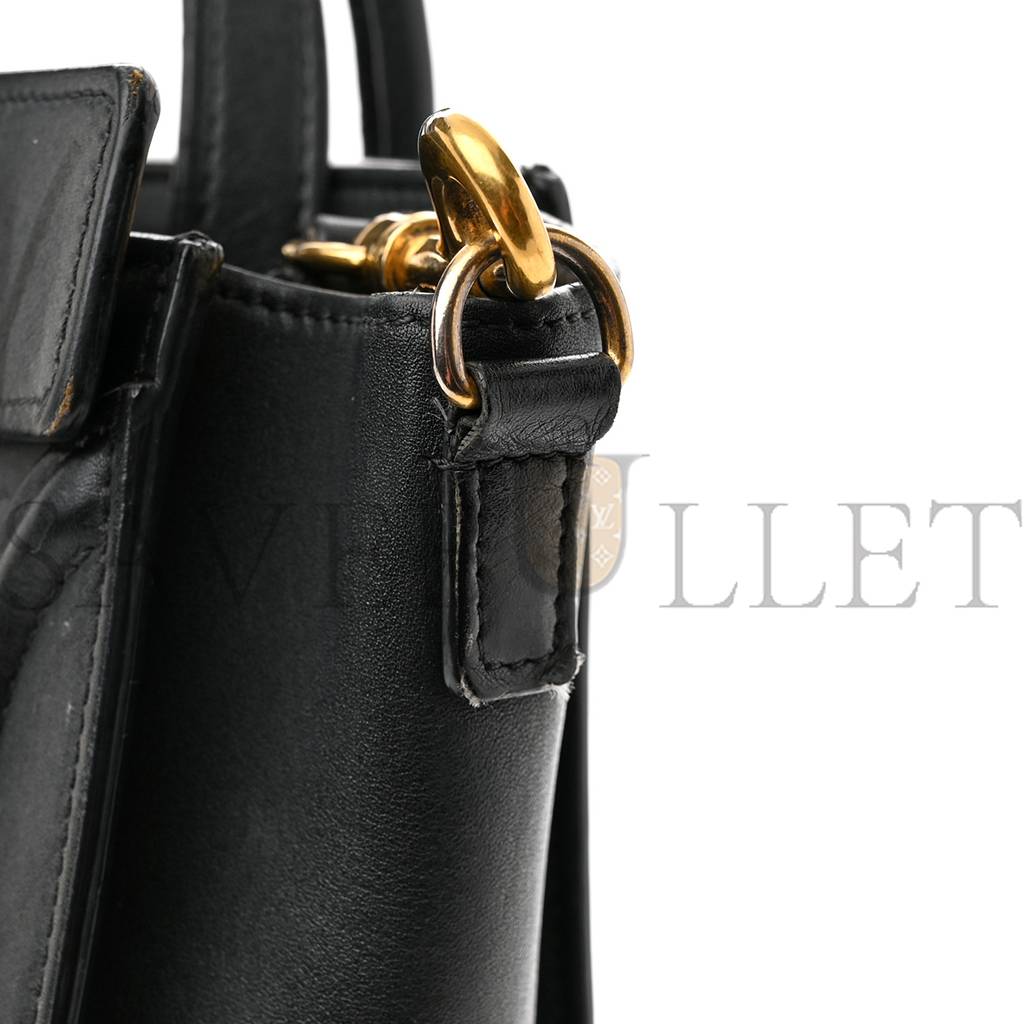 CELINE SMOOTH CALFSKIN NANO LUGGAGE BLACK (20*20*10cm) CELINE SMOOTH CALFSKIN NANO LUGGAGE BLACK (20*20*10cm)