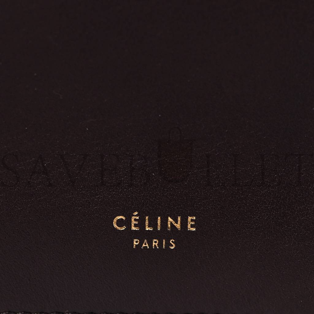CELINE SMOOTH CALFSKIN MINI CLASP BAG BORDEAUX (23*20*3cm) CELINE SMOOTH CALFSKIN MINI CLASP BAG BORDEAUX (23*20*3cm)