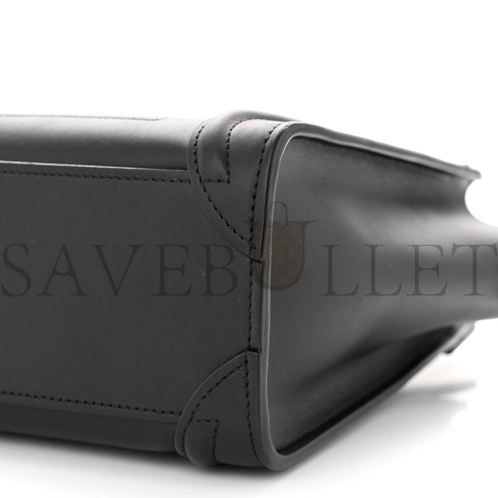CELINE SMOOTH CALFSKIN NANO LUGGAGE BLACK (20*20*10cm) CELINE SMOOTH CALFSKIN NANO LUGGAGE BLACK (20*20*10cm)