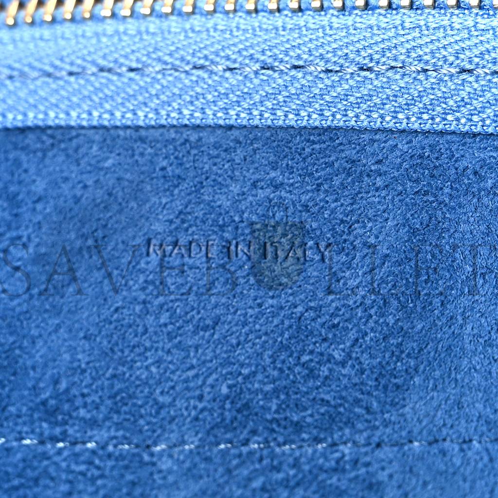 CELINE GRAINED CALFSKIN NANO BELT BAG BLUE (20*19*11cm) CELINE GRAINED CALFSKIN NANO BELT BAG BLUE (20*19*11cm)