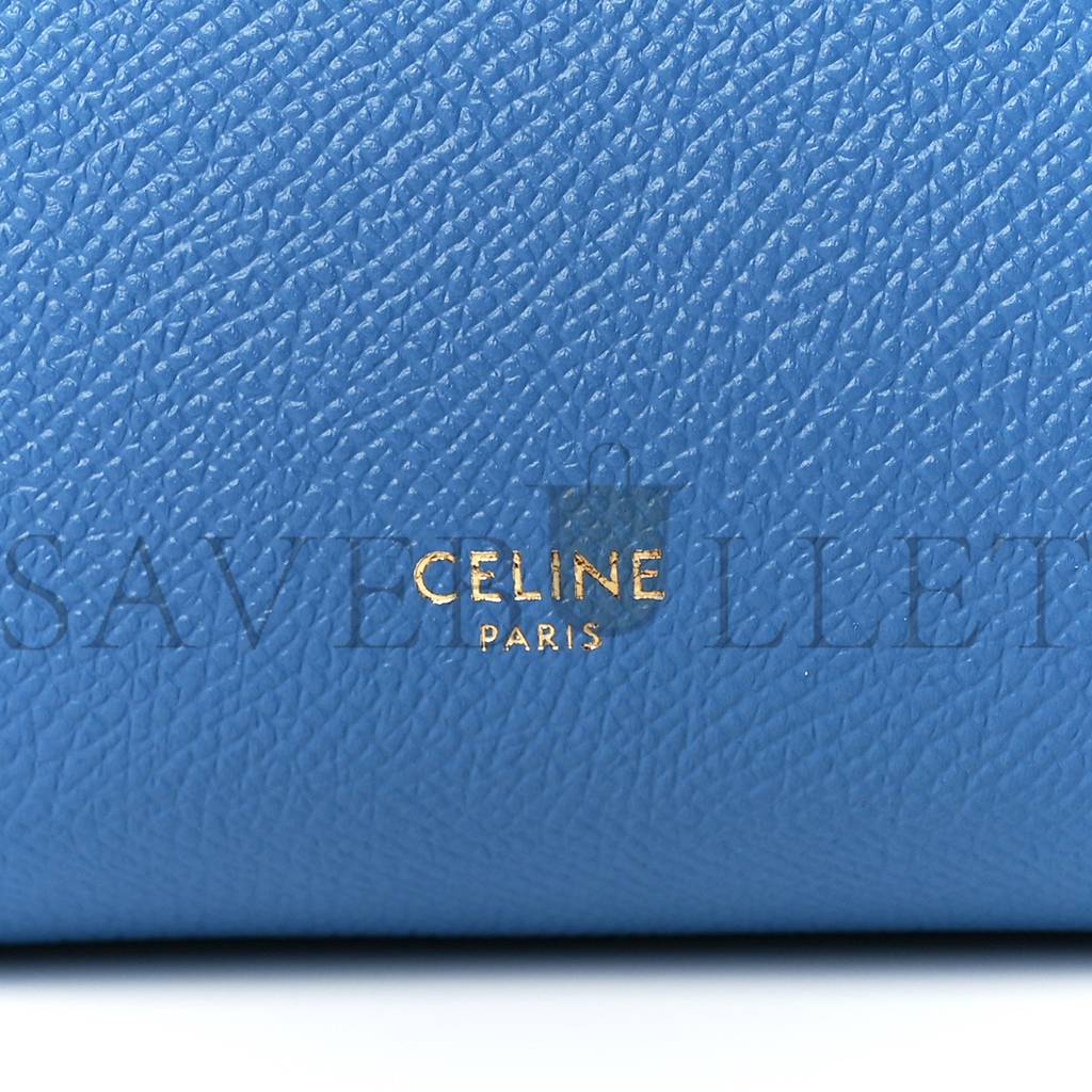 CELINE GRAINED CALFSKIN NANO BELT BAG BLUE (20*19*11cm) CELINE GRAINED CALFSKIN NANO BELT BAG BLUE (20*19*11cm)