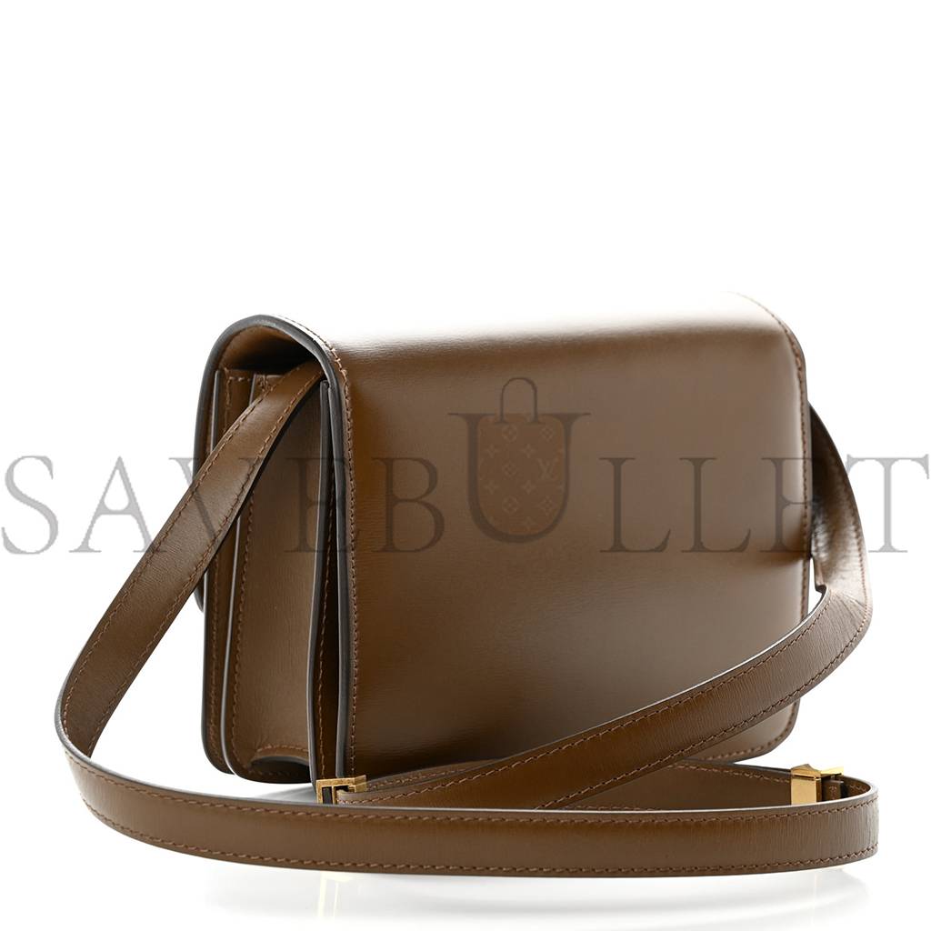 CELINE SMOOTH CALFSKIN SMALL CLASSIC BOX FLAP BAG CAMEL (17*14*6cm) CELINE SMOOTH CALFSKIN SMALL CLASSIC BOX FLAP BAG CAMEL (17*14*6cm)