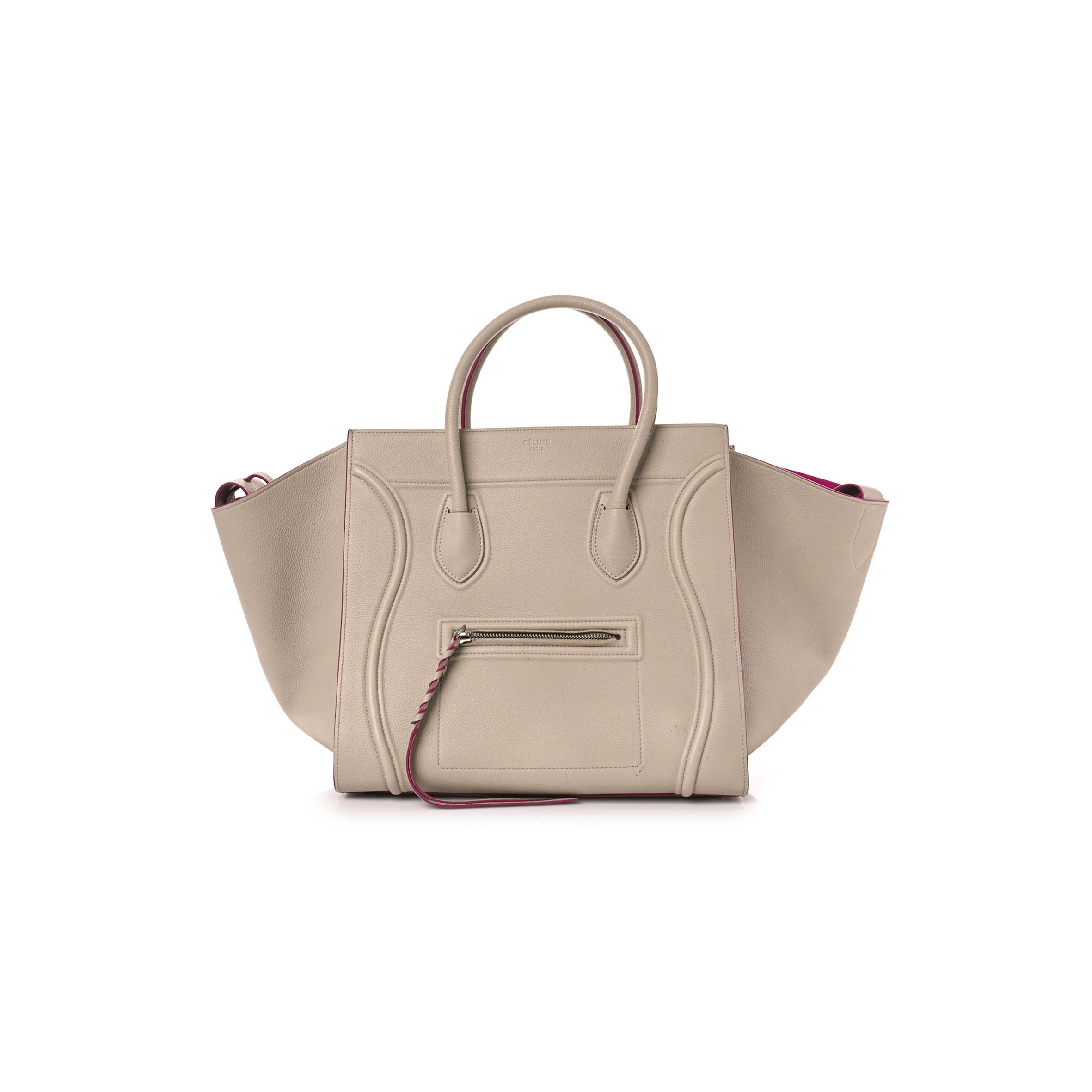 CELINE BABY GRAINED CALFSKIN MEDIUM PHANTOM LUGGAGE BEIGE (30*28*25cm) CELINE BABY GRAINED CALFSKIN MEDIUM PHANTOM LUGGAGE BEIGE (30*28*25cm)
