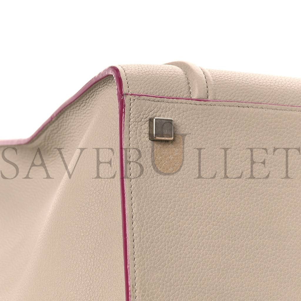 CELINE BABY GRAINED CALFSKIN MEDIUM PHANTOM LUGGAGE BEIGE (30*28*25cm) CELINE BABY GRAINED CALFSKIN MEDIUM PHANTOM LUGGAGE BEIGE (30*28*25cm)