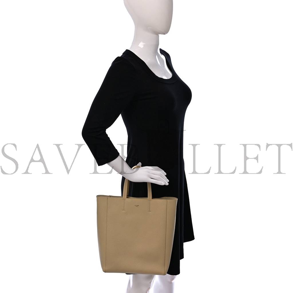 CELINE GRAINED CALFSKIN SMALL VERTICAL CABAS SAND (29*23*10cm) CELINE GRAINED CALFSKIN SMALL VERTICAL CABAS SAND (29*23*10cm)