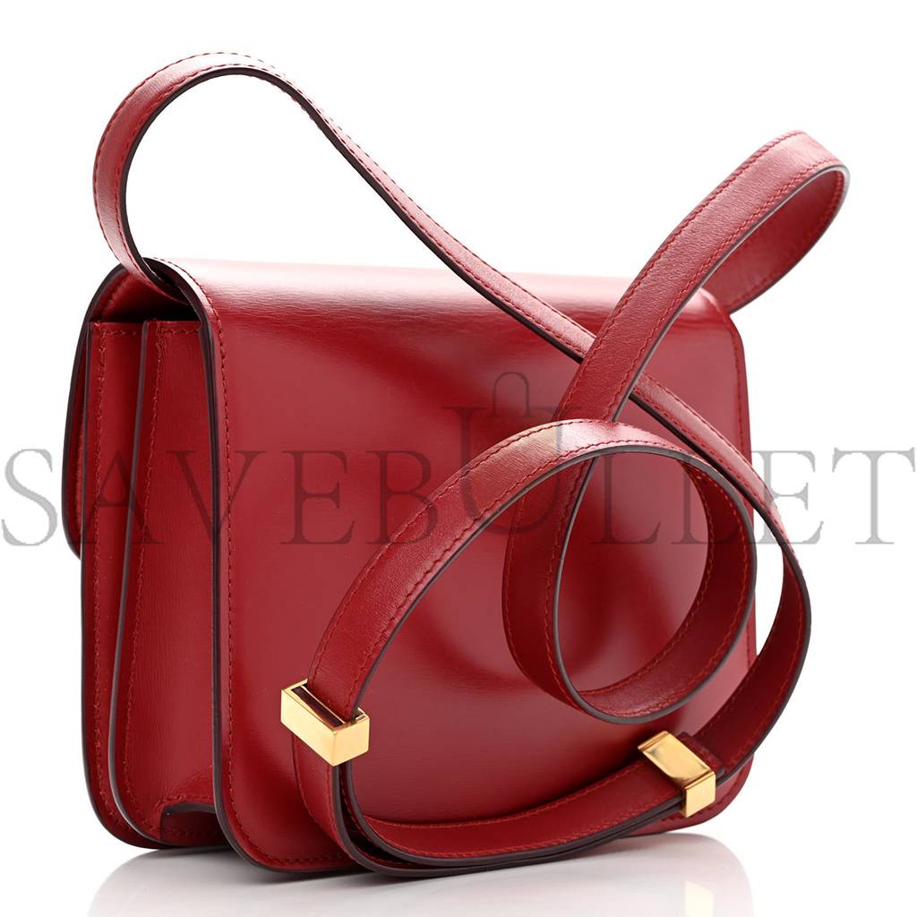CELINE BOX CALFSKIN TEEN CLASSIC BOX FLAP BAG RED (18*15*6cm) CELINE BOX CALFSKIN TEEN CLASSIC BOX FLAP BAG RED (18*15*6cm)
